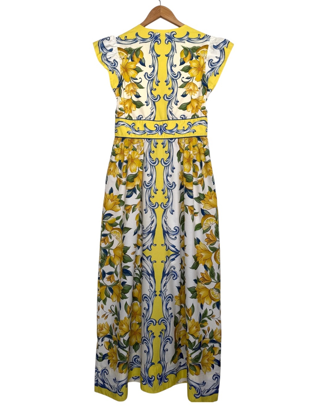 FARM Rio Sicily Scarf Print Cotton Maxi Dress, Size S, NWT π§π· - Picture 12 of 16